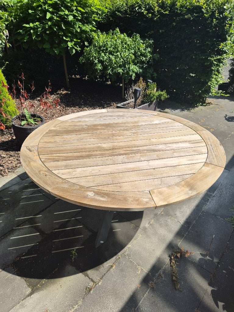 Tuintafel teak, Ophalen, Gebruikt, Rechthoekig, Teakhout