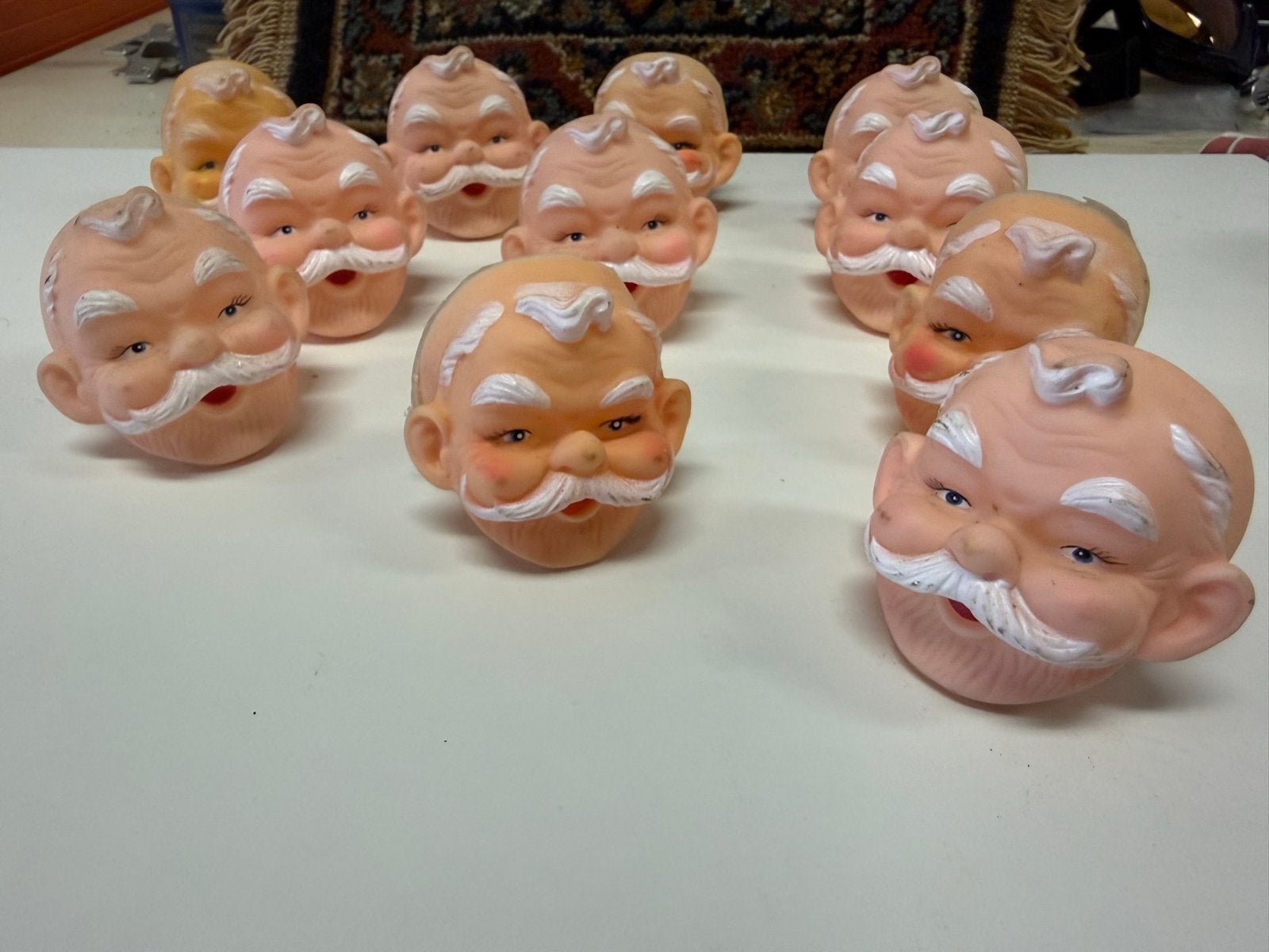 Vintage Kerstman Hoofden en Baby Doll Onderdelen, Verzamelen, Ophalen, Gebruikt