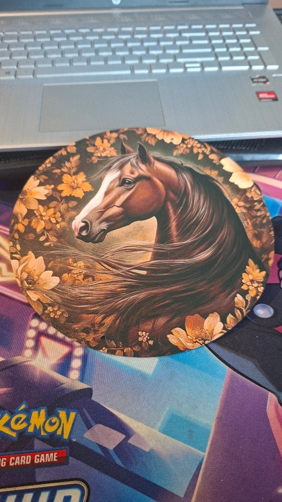 Wandbord Bruin Paard Metaal - 19,81 cm, Metaal, Meerkleurig, Nieuw, Ophalen of Verzenden