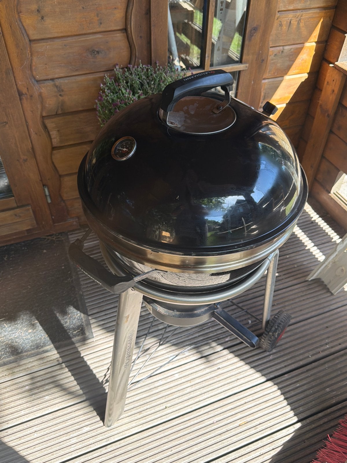 Landmann Kogelbarbecue - Zwart, met thermometer, Ophalen, Gebruikt
