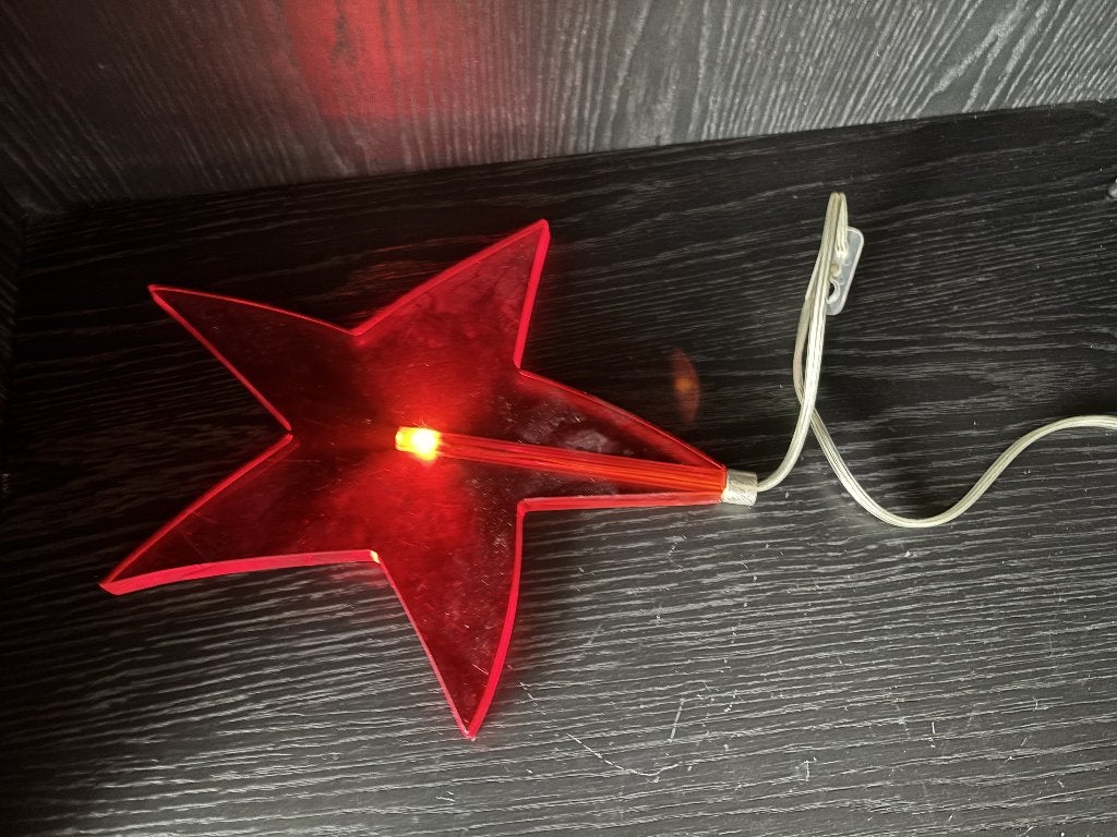 Vintage IKEA Glansa rode sterlamp – ca. 2004/2005, Diversen, Ophalen of Verzenden, Gebruikt