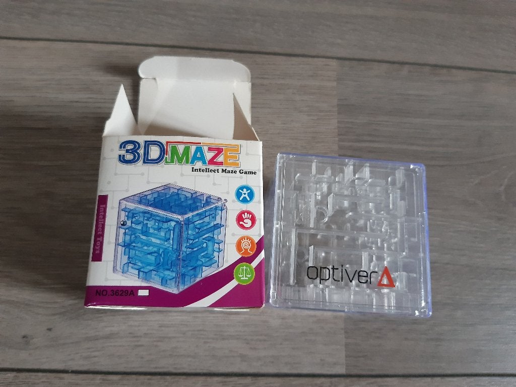 3D Maze Intellect Game - Optiver editie, Ophalen of Verzenden, Minder dan 500 stukjes, Nieuw, Rubik's of 3D-puzzel