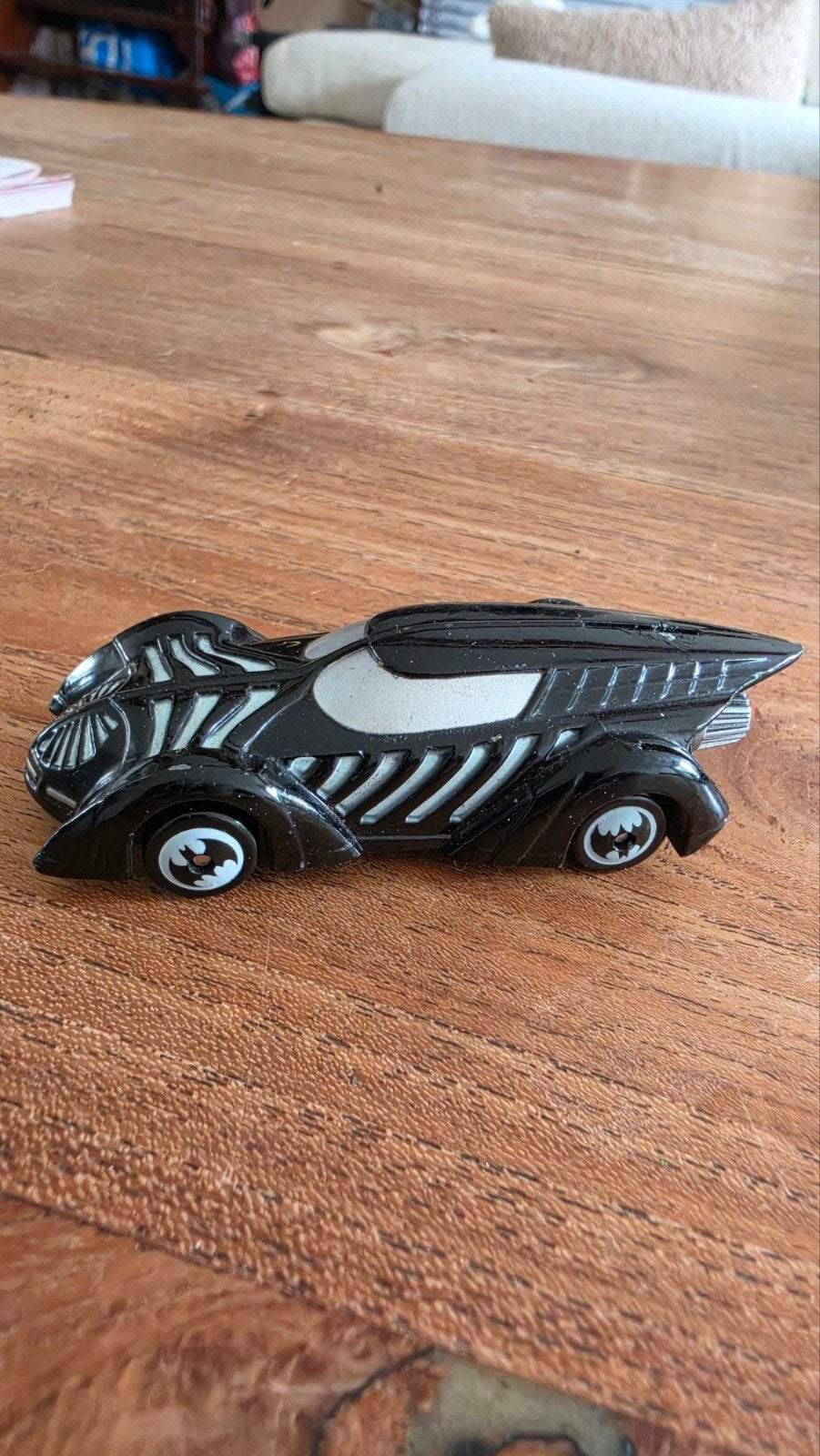 Hasbro/DC Comics Batmobile 1995 - Officieel Gelicenseerd, Ophalen of Verzenden, Gebruikt, Film, Beeldje, Replica of Model
