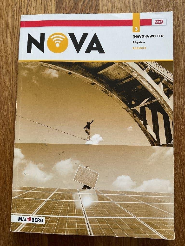 Nova Physics  ( havo) vwo 3 anwers TTO natuurkunde, VWO, Natuurkunde, Malmberg, Ophalen of Verzenden