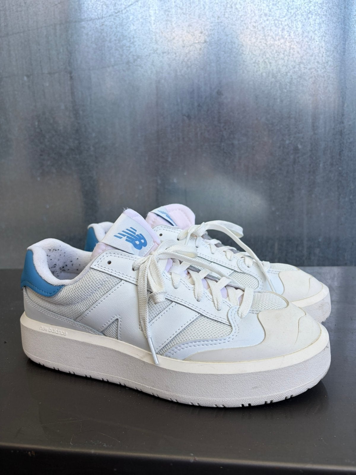 New balance sneakers ct 302 ct302 wit blauw 42, Ophalen of Verzenden, Zo goed als nieuw, Wit, Sneakers of Gympen