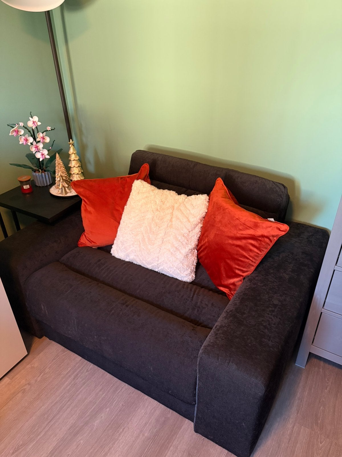 Comfortabele loveseat / 2-zitsbank – 135 x 100 x 70 cm, Ophalen, 100 tot 125 cm, Loveseat, 150 tot 200 cm