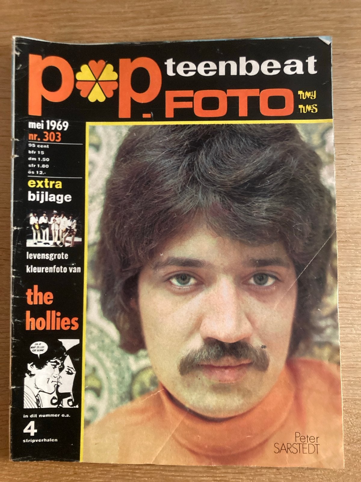 Popfoto Teenbeat Mei 1969 - Peter Sarstedt, The Hollies, Ophalen of Verzenden, Gelezen, Muziek, Film of Tv