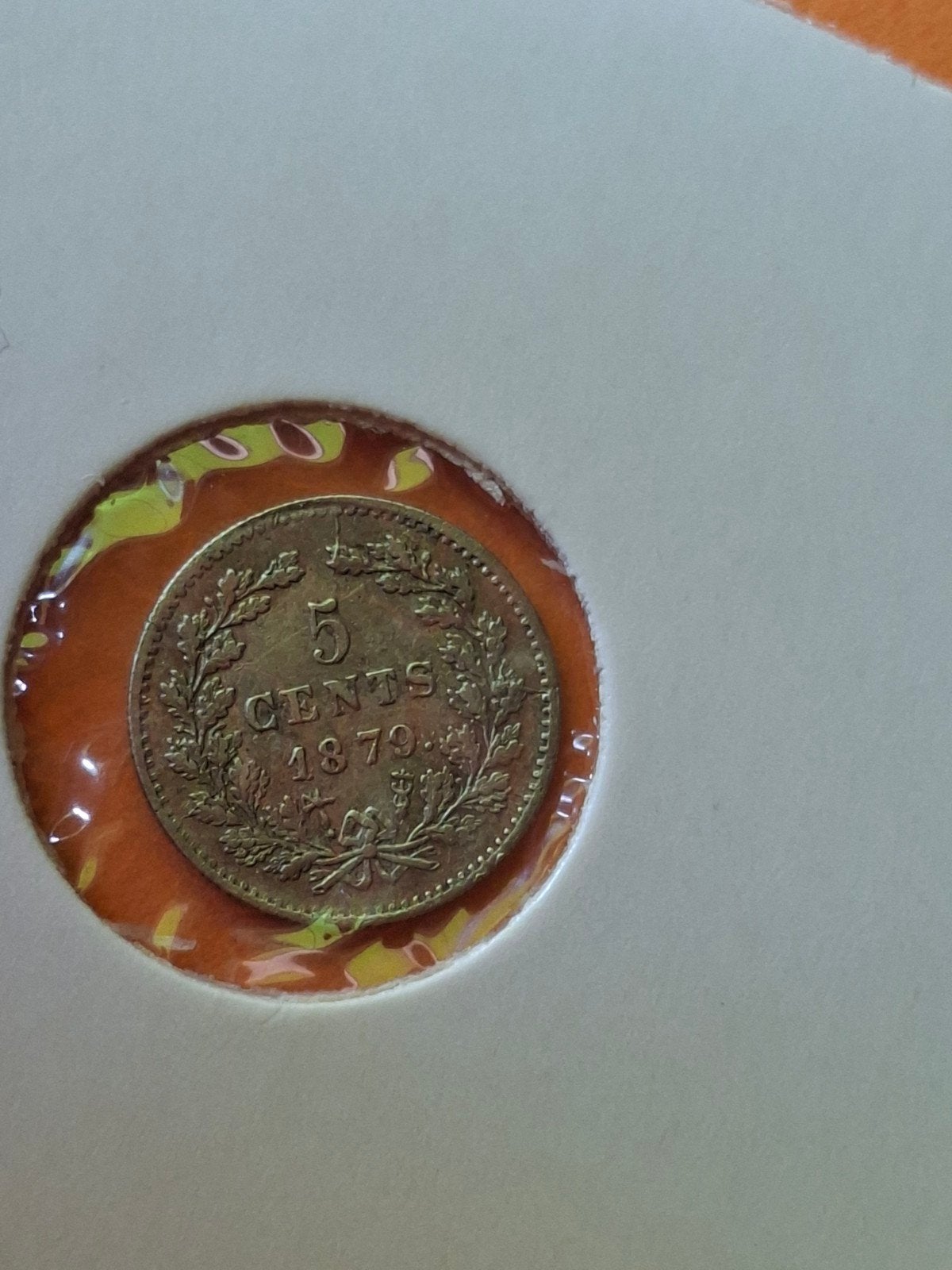 5 cent 1879 willem 3, Postzegels en Munten, Munten | Nederland, Koning Willem III, Zilver, Ophalen of Verzenden, Losse munt