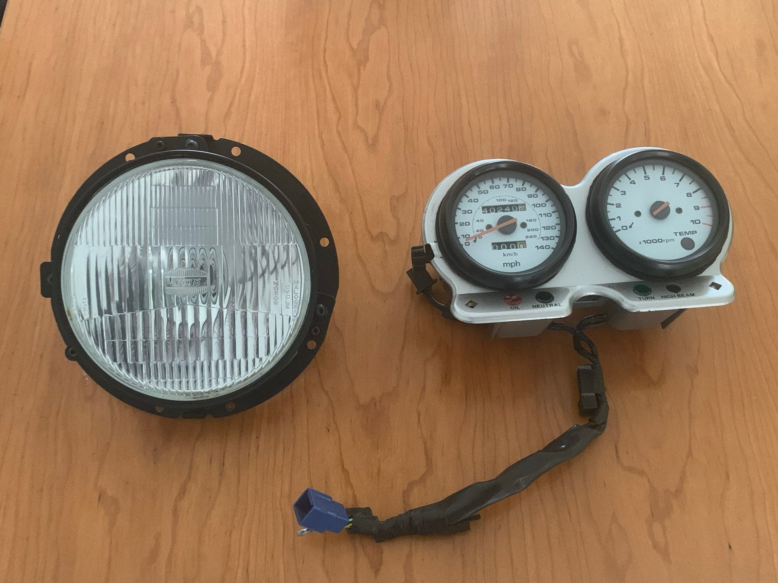 Koplamp + kilometerteller voor Suzuki Vx 800, Ophalen, Gebruikt
