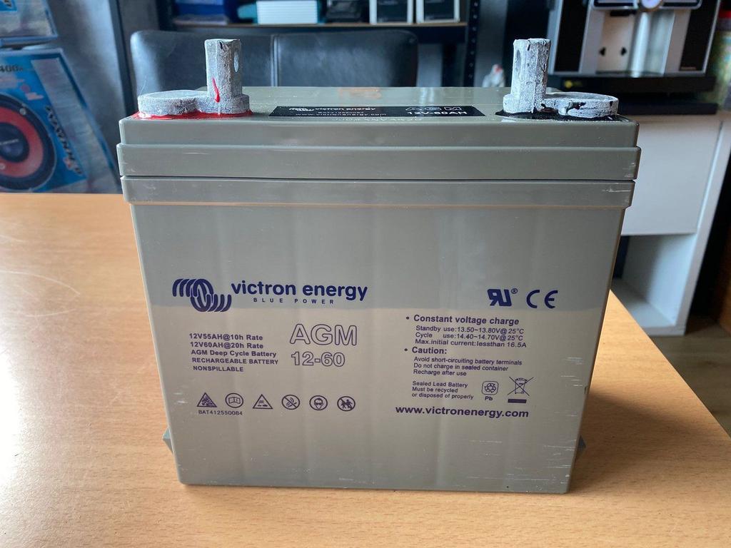 Victron 12V 60AH AGM Accu/batterij Camper Bus Bedrijfswagen, -, -, Ophalen of Verzenden, Zo goed als nieuw