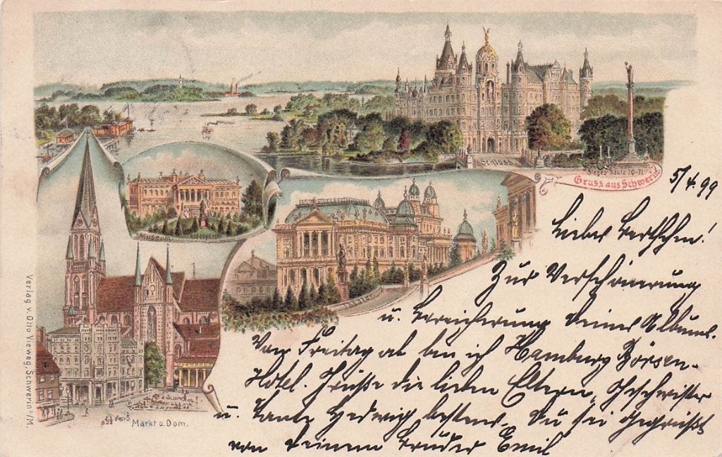 703-112-025 Schwerin, Ophalen of Verzenden, Voor 1920, Duitsland