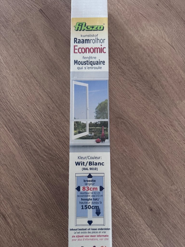 Fikszo Economic Raamrolhor Wit – 83 x 150 cm – NIEUW, Ophalen, Kunststof, 80 tot 100 cm, Hordeur