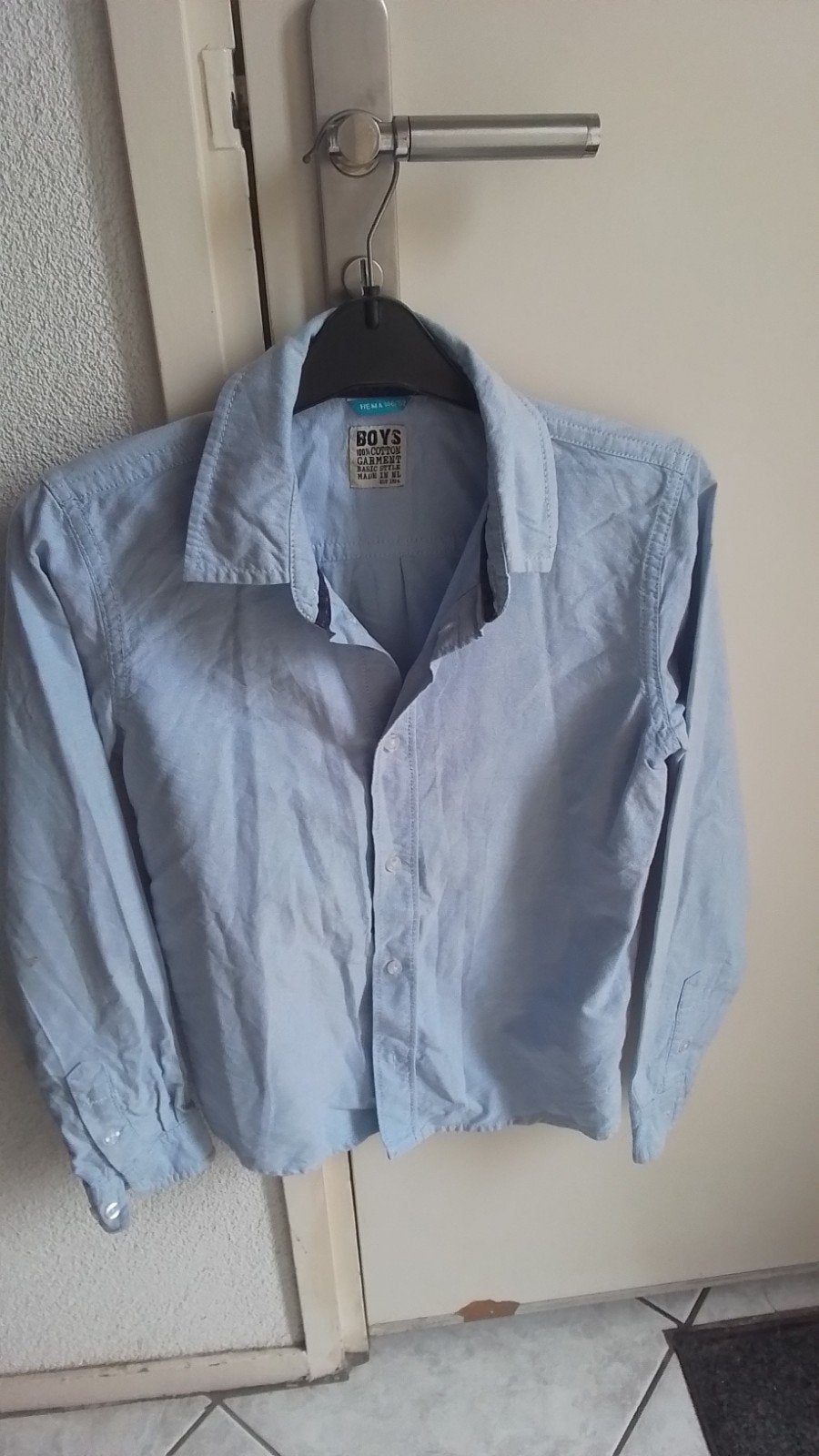 Jongens blouse maat 146, Overhemd of Blouse, Ophalen of Verzenden, Zo goed als nieuw, Hema