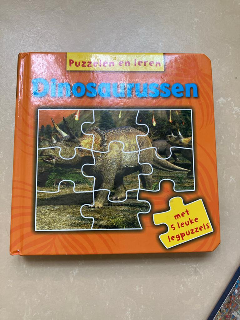 Puzzelen en leren: Dinosaurus legpuzzels, Kinderen en Baby's, Speelgoed | Kinderpuzzels, Ophalen of Verzenden, Minder dan 10 stukjes