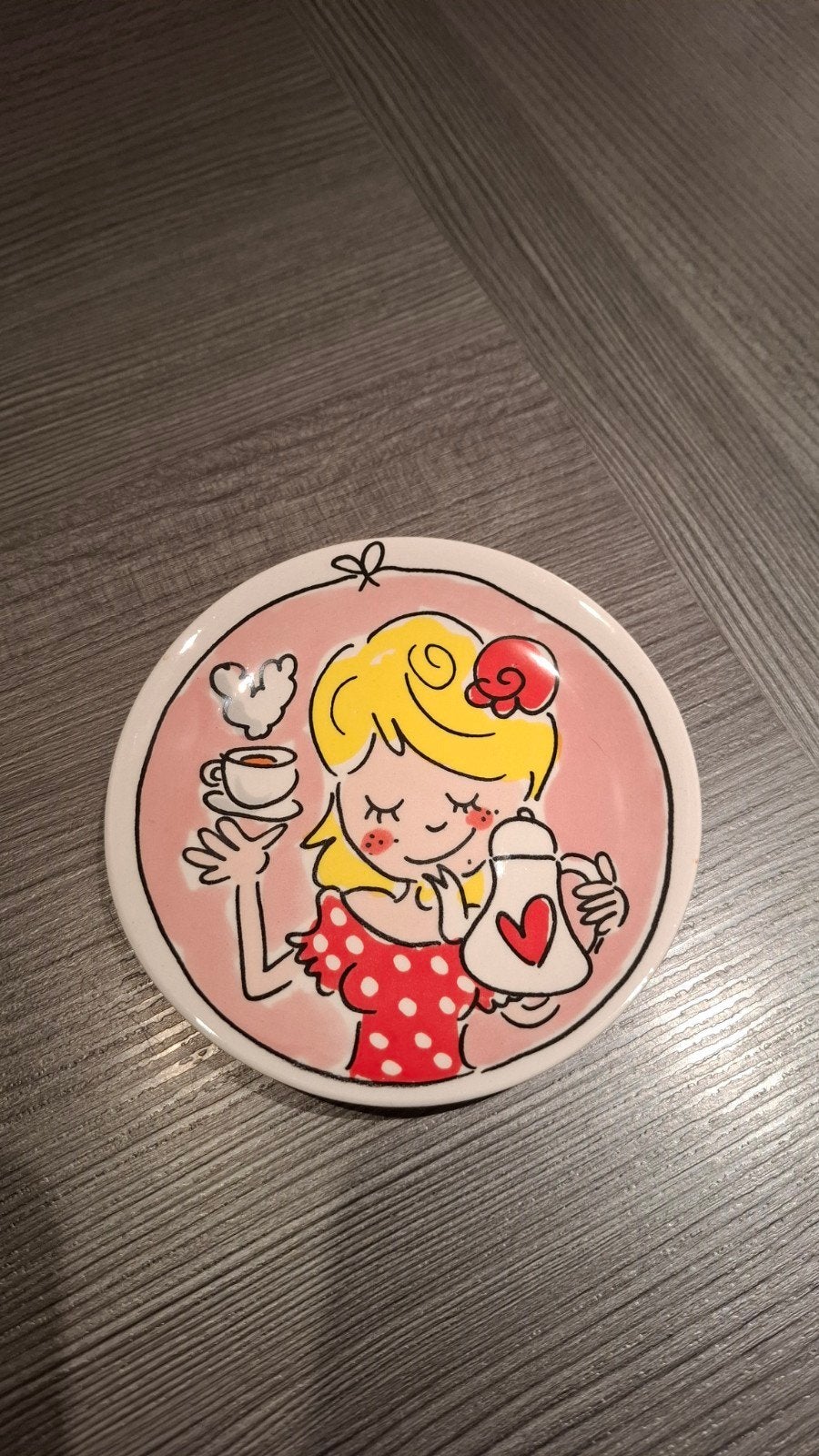 Blond Amsterdam theezak houder, Ophalen, Nieuw, Aardewerk, Blond Amsterdam