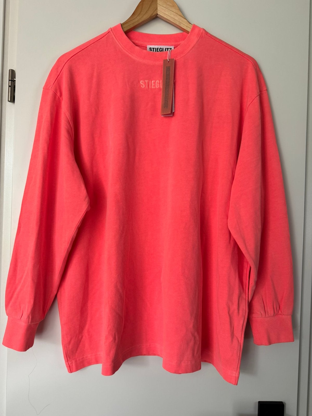 Stieglitz oversized longsleeve koraal roze maat XXS, Verzenden, Nieuw, Roze