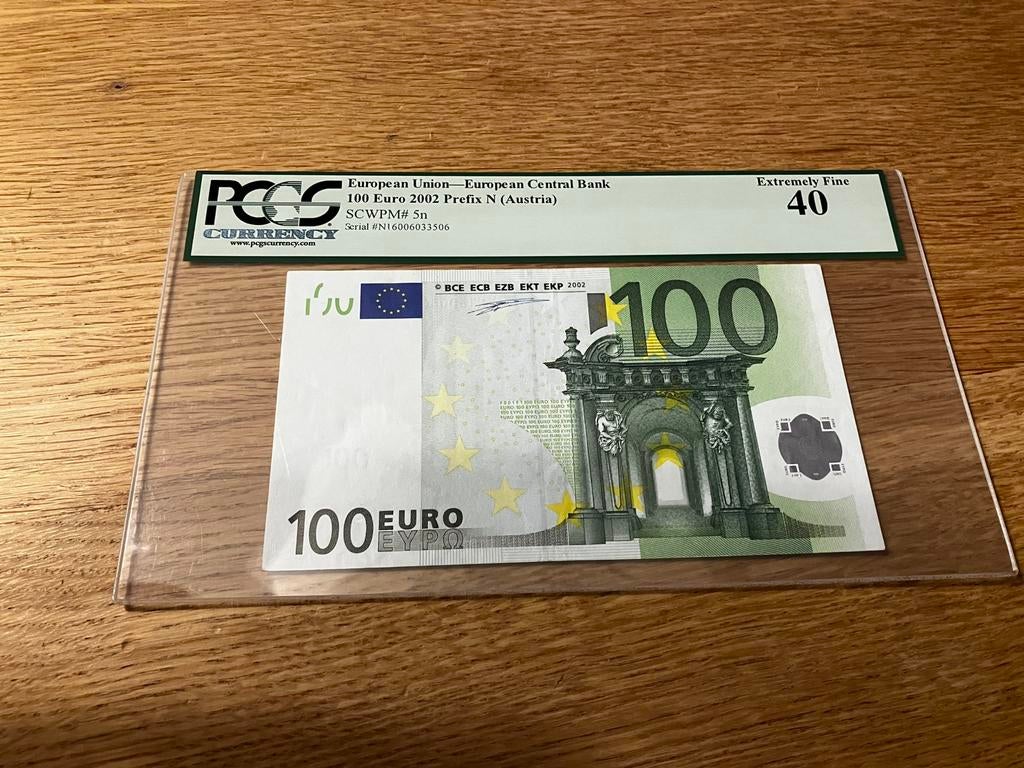 €100,- Wim Duisenberg - N/F001 !!! - PMG40, Postzegels en Munten, Bankbiljetten | Europa | Eurobiljetten, Ophalen of Verzenden