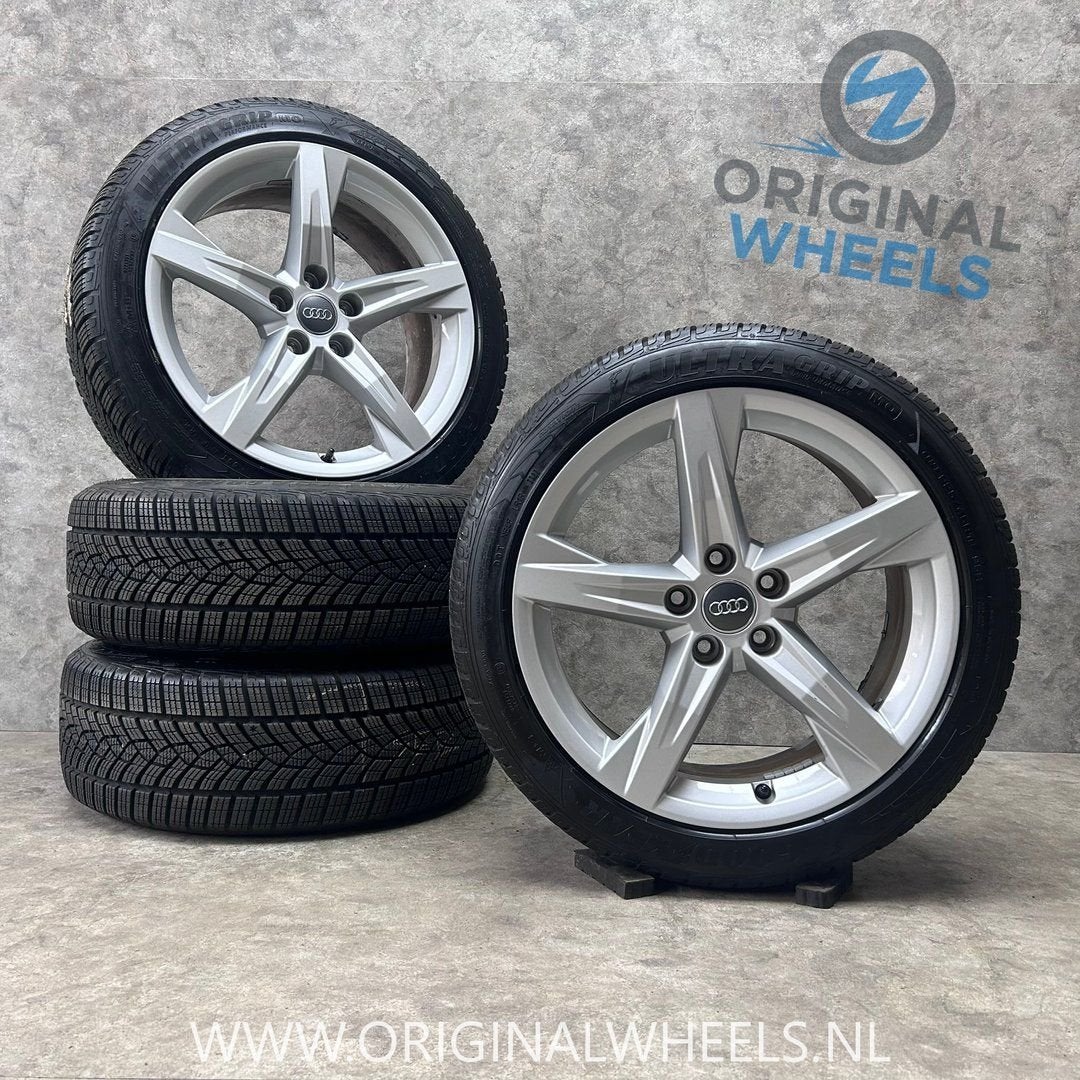 ✅18 inch originele velgen + winterbanden Audi A4 B9 B8, 18 inch, Gebruikt, -, -