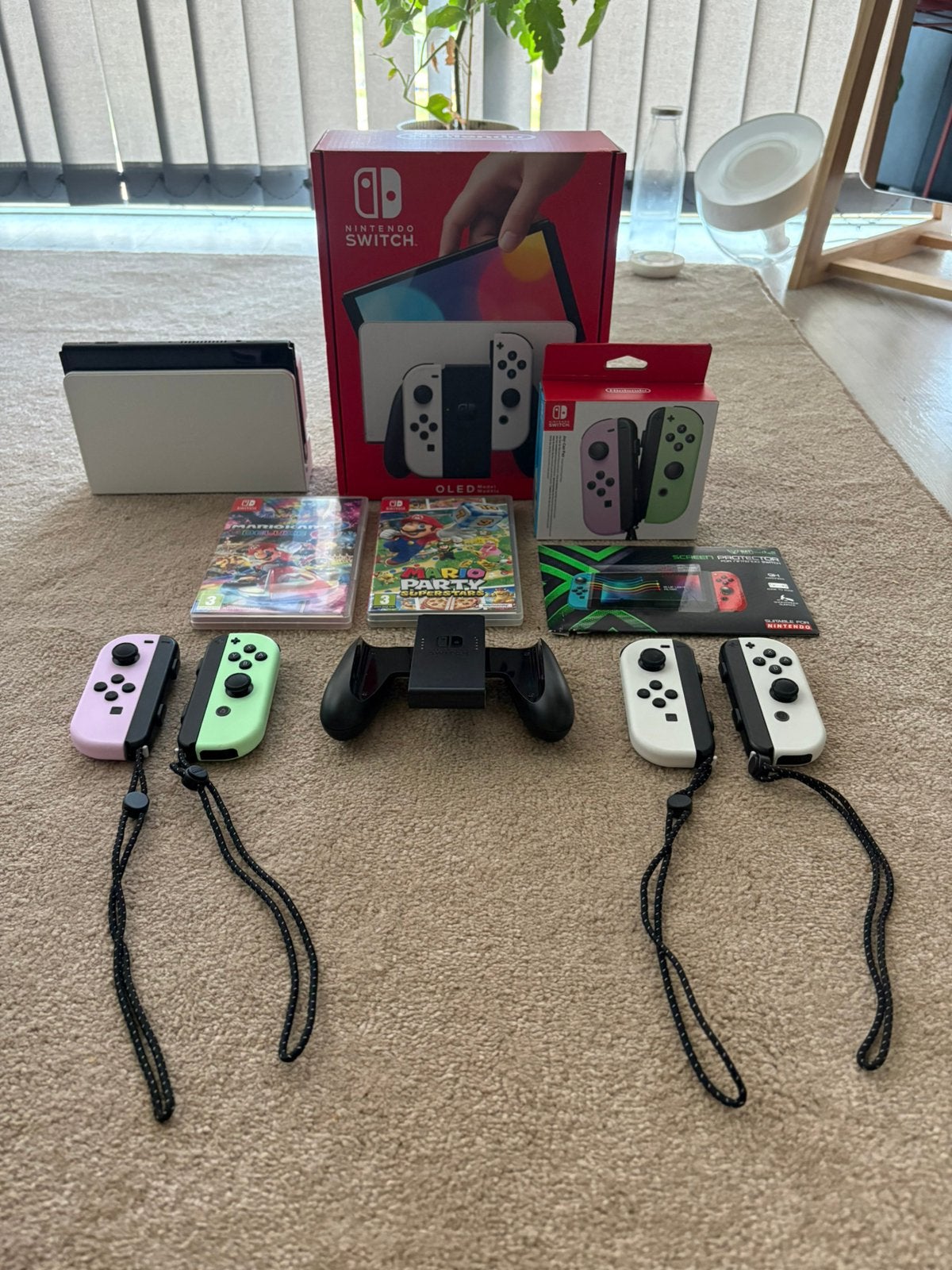 Nintendo Switch OLED incl. Accessoires, Spelcomputers en Games, Spelcomputers | Nintendo Switch, Zo goed als nieuw, Switch OLED