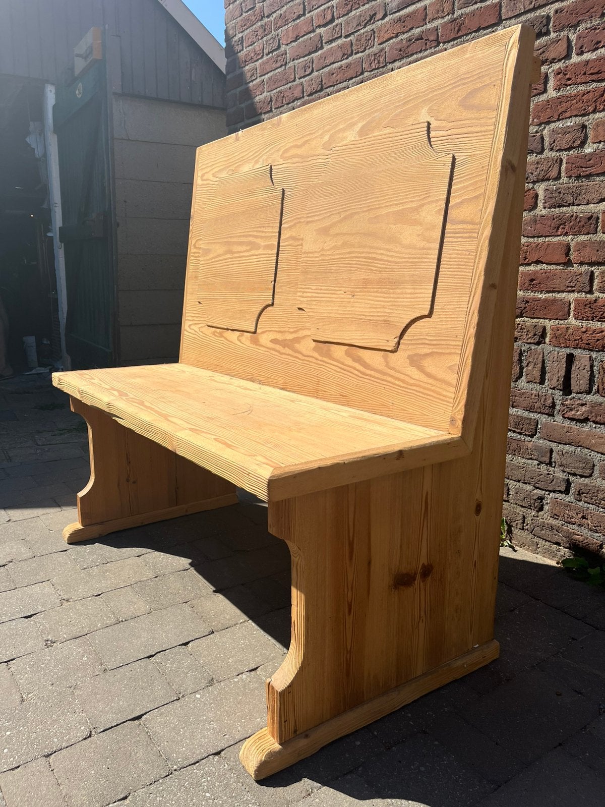 Kerkbank, Huis en Inrichting, Ophalen, Gebruikt, Minder dan 75 cm, Rechte bank