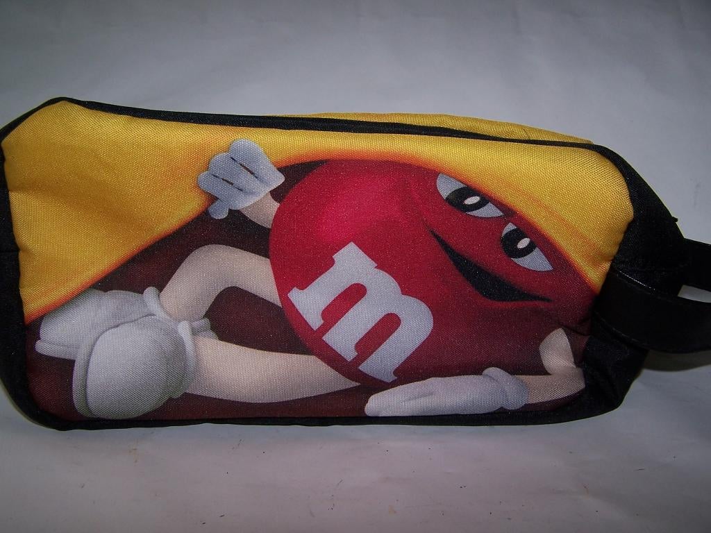 M&M toilettasje , ook leuk voor schoolspullen, Zie foto's., Ophalen of Verzenden, Zo goed als nieuw, Jongen of Meisje