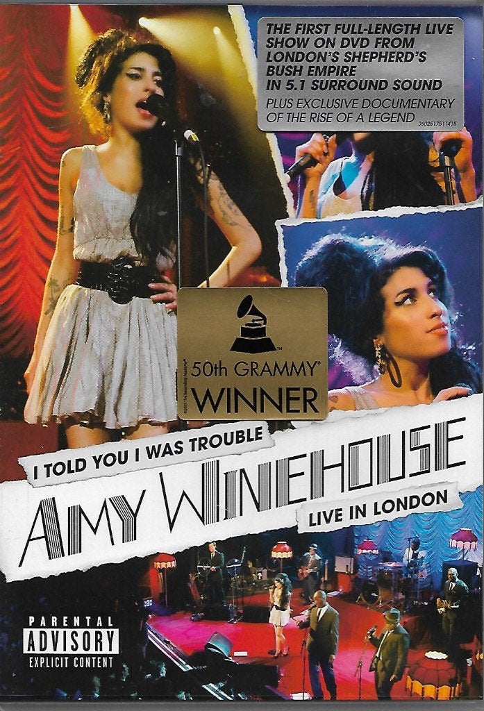 Amy Winehouse - I told you I was trouble ( live), Alle leeftijden, Ophalen of Verzenden, Gebruikt, Muziekvideo's