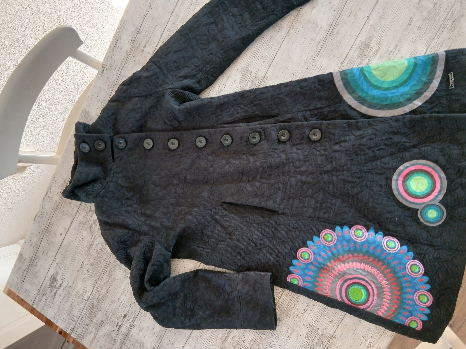Desigual mantel 46, Verzenden, Gedragen, Maat 46/48 (XL) of groter, Zwart