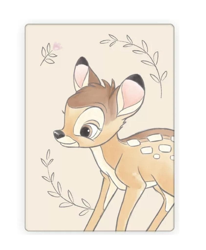 Bambi Fleece Deken - Disney Fleecedeken / Plaid, Beige, Nieuw, Ophalen of Verzenden, Deken of Dekbed