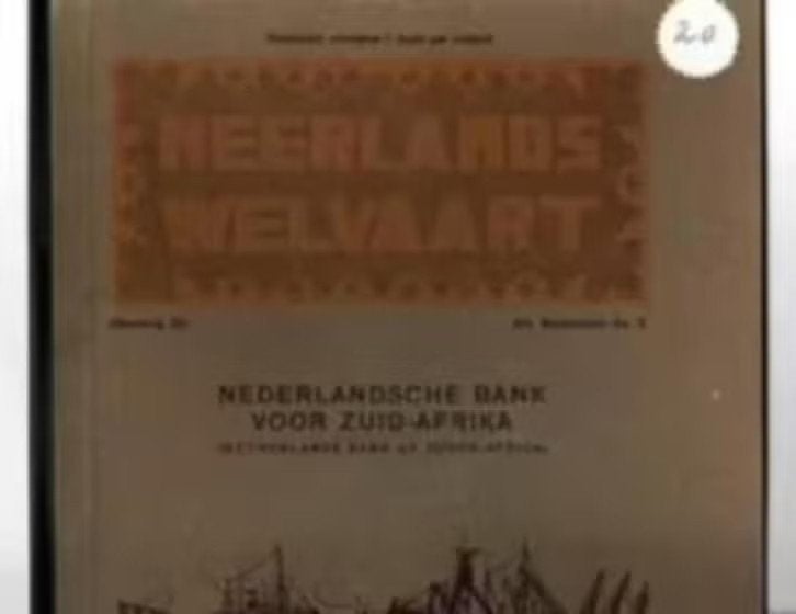 Nederlandsche Bank voor Zuid-Afrika Amsterdam Kaapstad 1918, Verzamelen, Ophalen of Verzenden, Zo goed als nieuw