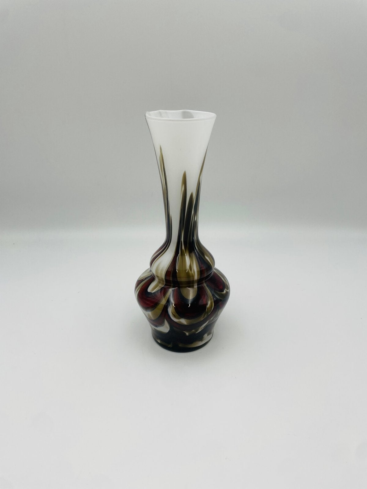 Opalin Murano Vaas - Uniek Design, Ophalen of Verzenden