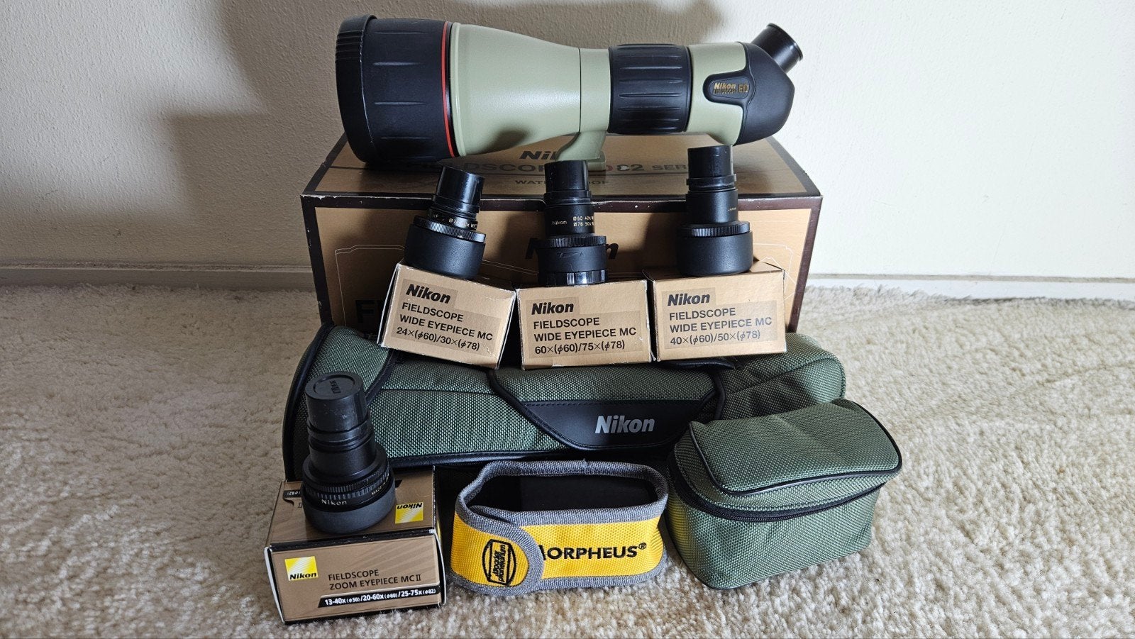 Nikon Fieldscope ed82-a plus, Audio, Tv en Foto, Optische apparatuur | Telescopen, Ophalen of Verzenden, Zo goed als nieuw, 80 tot 200 mm