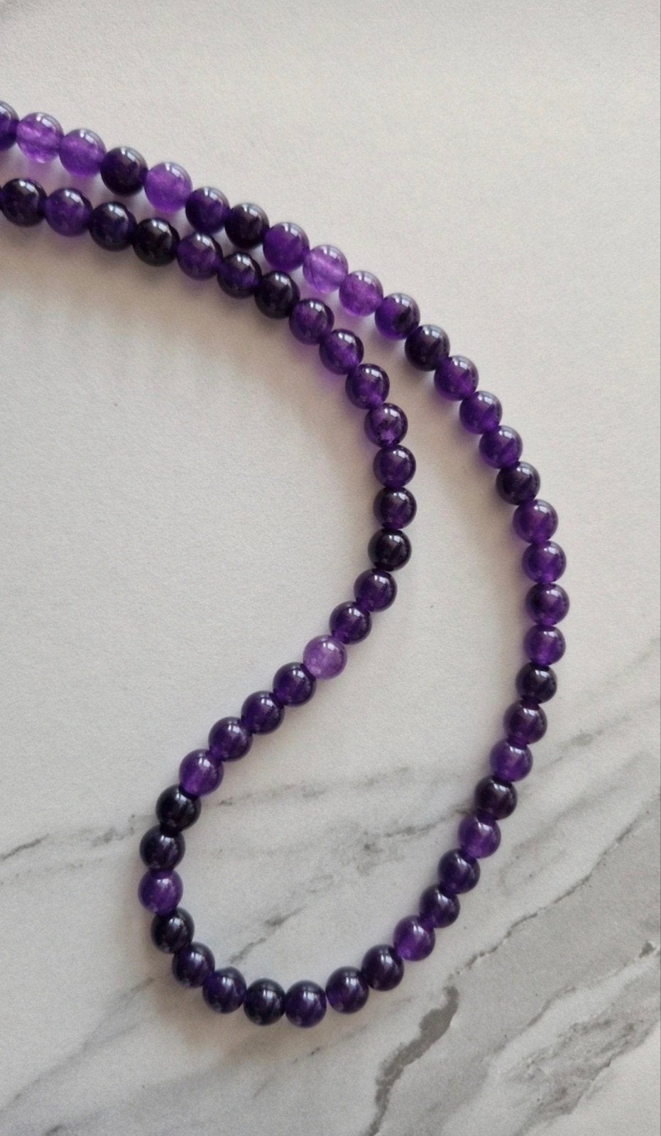 Amethist kralen, Sieraden, Tassen en Uiterlijk, Edelstenen, Nieuw, Verzenden