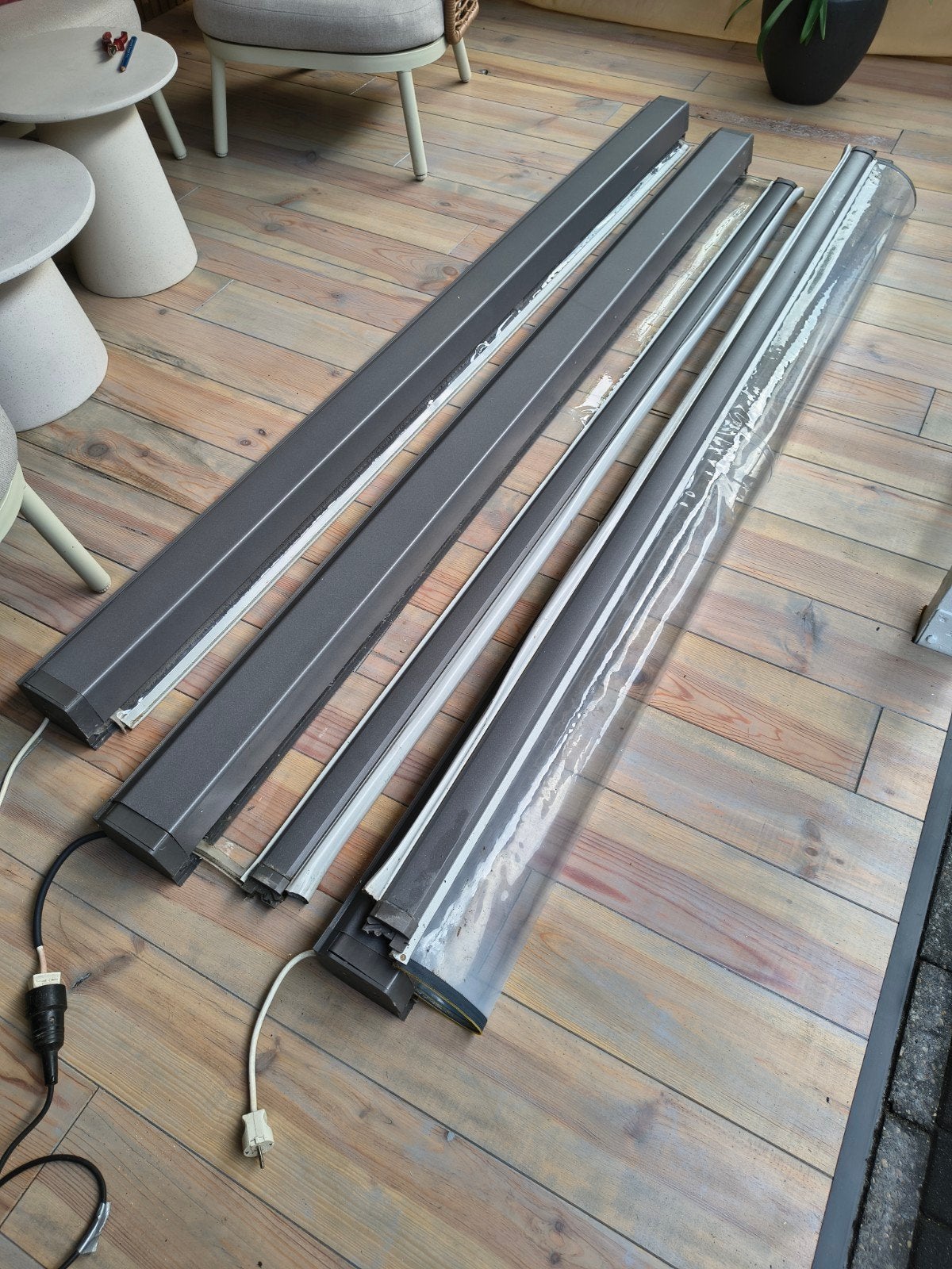 3 screeners transparant  235 breed bak 13x11, Tuin en Terras, Ophalen