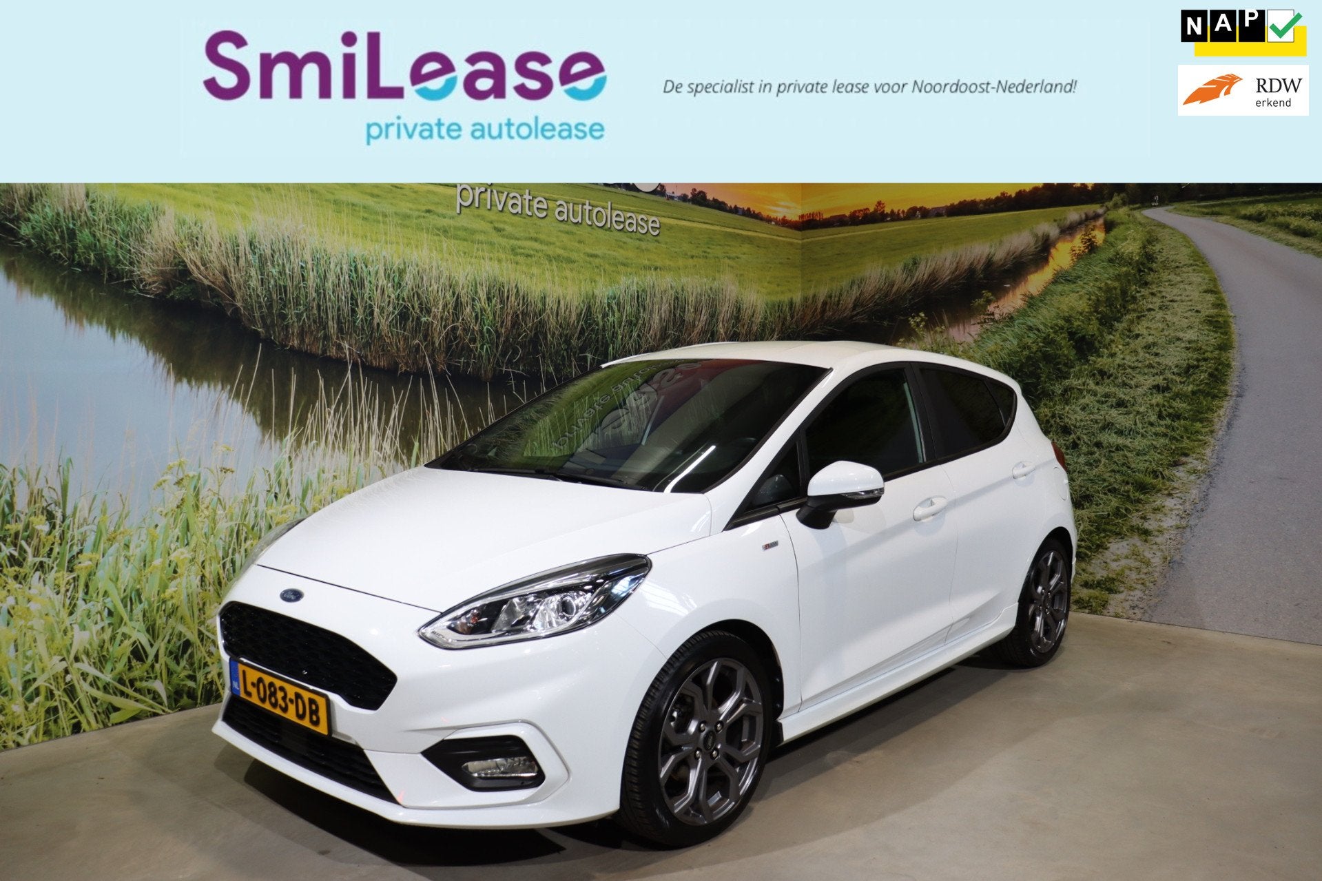 Ford Fiesta 1.0 EcoBoost ST-Line | Winter Pack | NAP, Gebruikt, Leder en Stof, Origineel Nederlands, Handgeschakeld