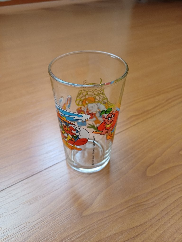 Vintage Disney glas Kwik Kwek & Kwak, Verzamelen, Ophalen of Verzenden, Overige figuren, Zo goed als nieuw, Gebruiksvoorwerp