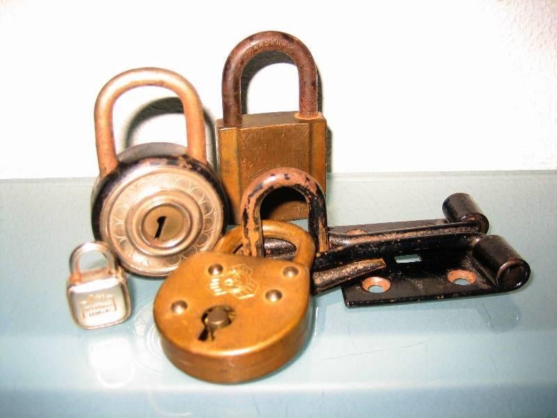 Lot of 4 Nice Locks, Ophalen of Verzenden