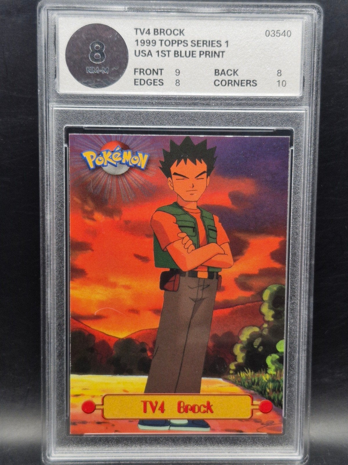 Brock 1999 topps Series 1 tv4 woetoe grading 8, Verzenden, Zo goed als nieuw, Losse kaart