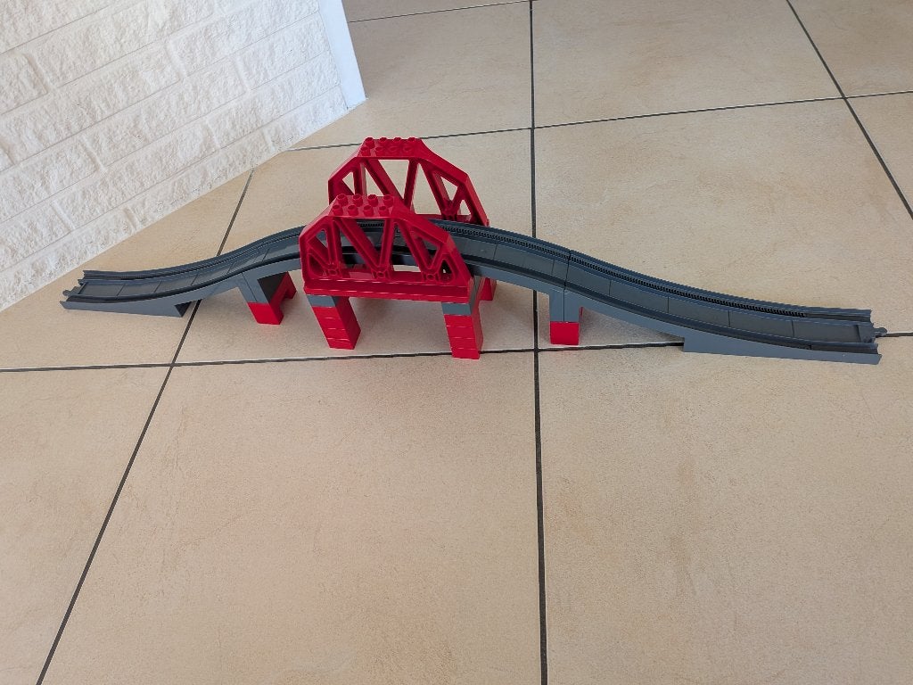 Duplo treinbrug, Kinderen en Baby's, Speelgoed | Duplo en Lego, Gebruikt, Overige thema's, Overige typen, Ophalen of Verzenden