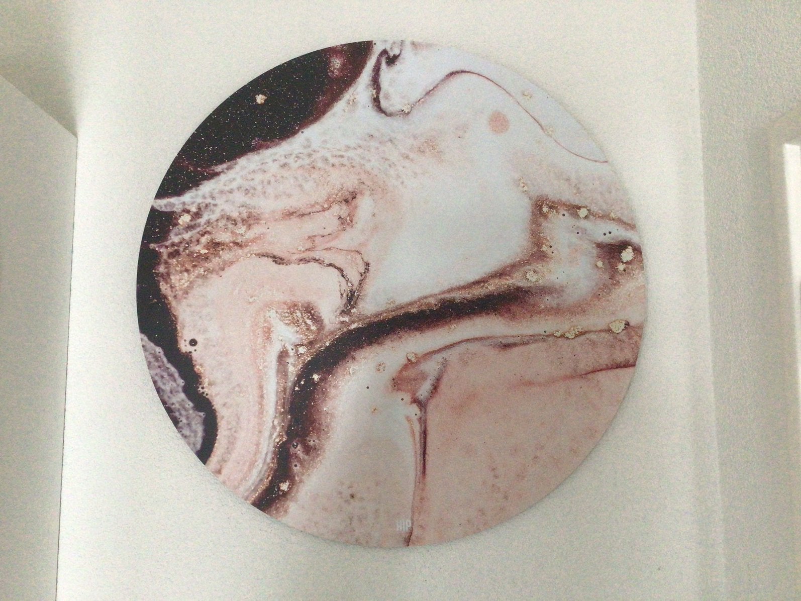 HIP ORGNL wandcirckel. 60 cm. Blush Geode, Ophalen, Zo goed als nieuw, Roze, Wandcirkel