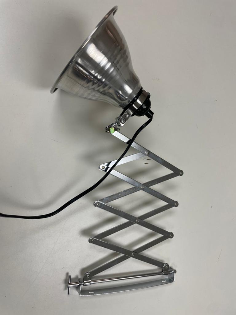 Industriële schaarlamp / wandlamp Hema klassieker, Ophalen of Verzenden, Gebruikt