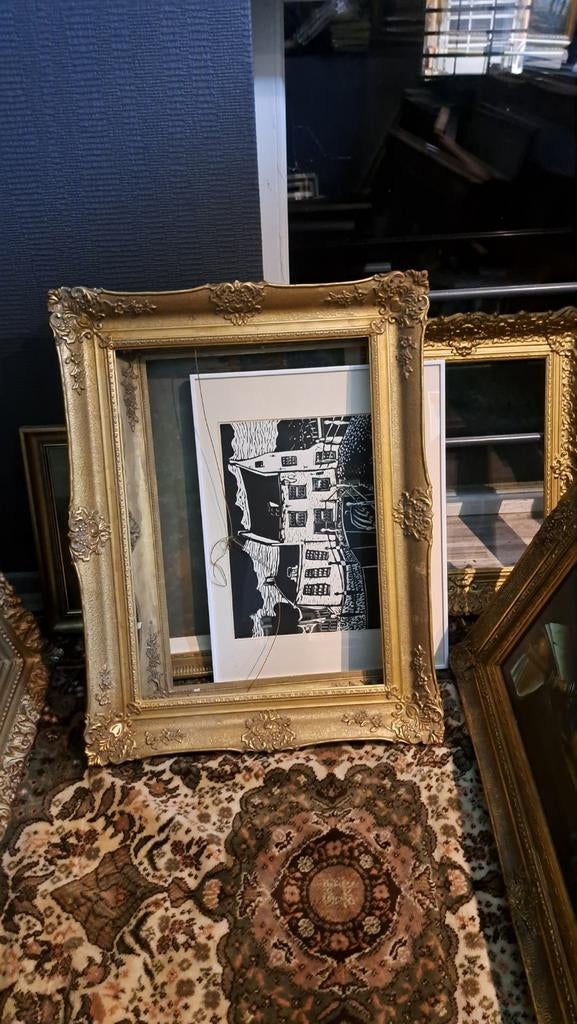Klassieke lijsten, Huis en Inrichting, Woonaccessoires | Lijsten, Ophalen, Hout, Minder dan 50 cm, Minder dan 50 cm