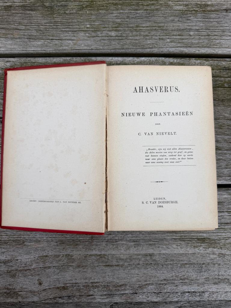 Ahasverus. Nieuwe Phantasieën - C. van Nievelt (1884), Ophalen, Gelezen, Nederland