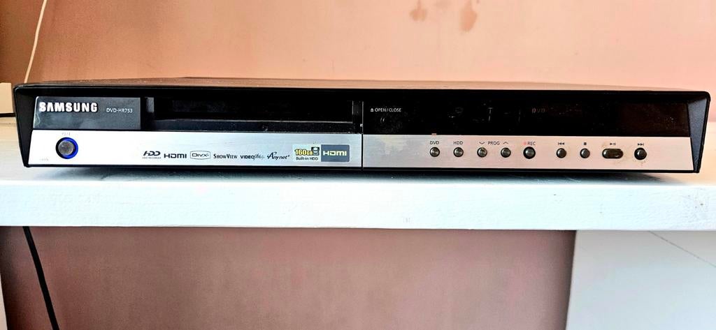 Samsung DVD-HR753 160GB HDD/DVD/CD Speler, Gebruikt, Met harddisk, Dvd-recorder, Ophalen of Verzenden
