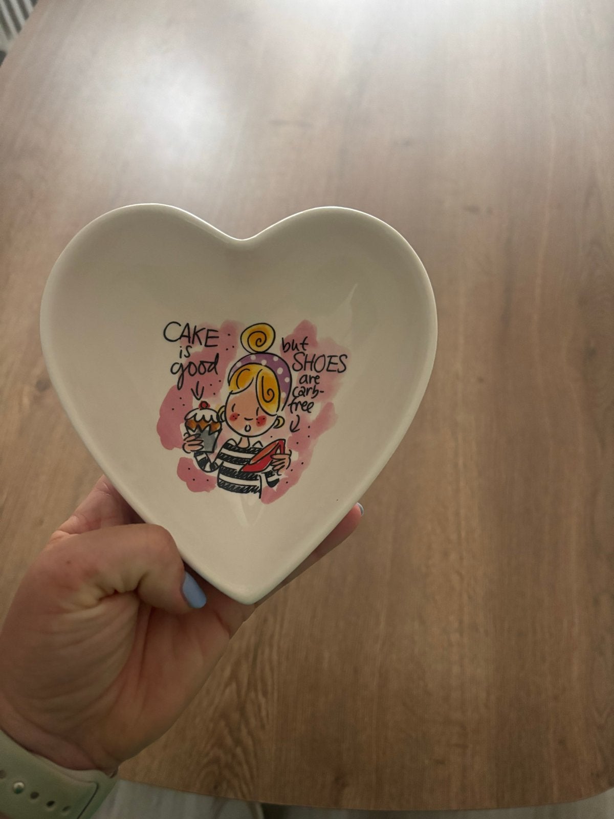 Blond Amsterdam schaaltje hartvormig - Ongebruikt, Ophalen, Handbeschilderd, Porselein of Keramiek, Schaal