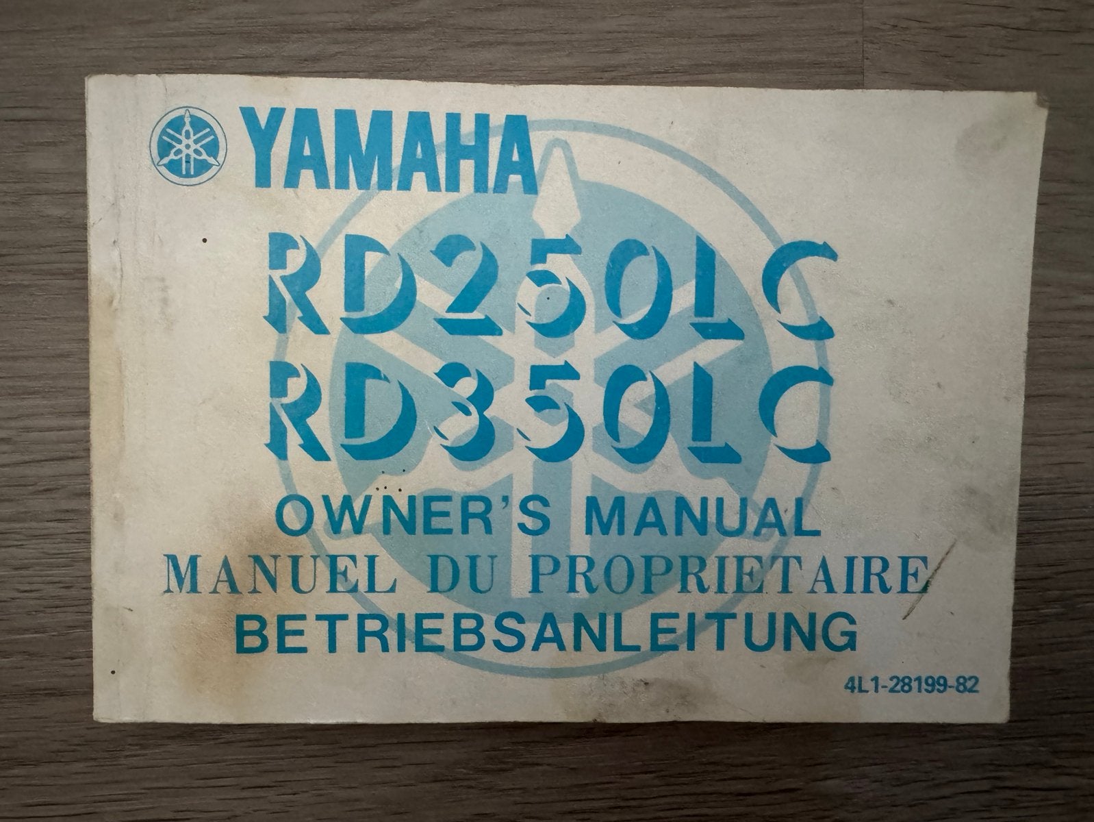 Yamaha RD250LC RD350LC Owner's Manual (1981), Ophalen, Yamaha