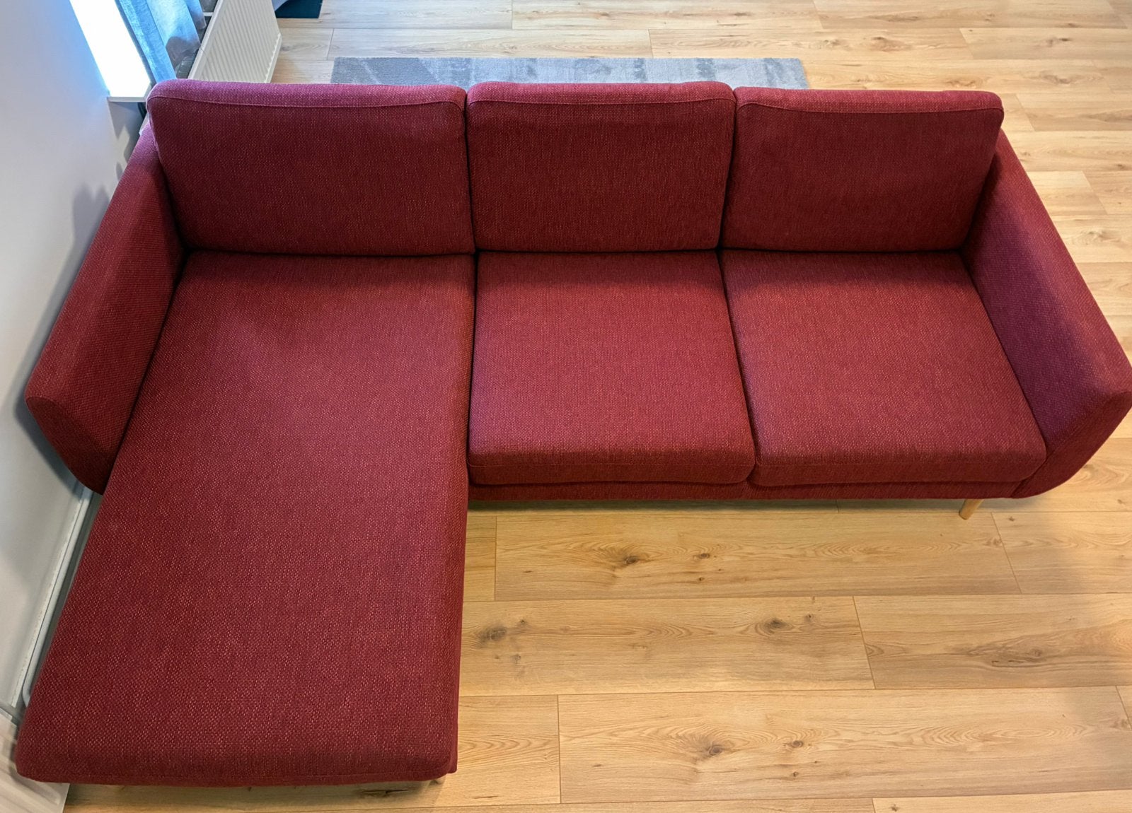 Ikea Smedstorp bank met chaise, Ophalen, Zo goed als nieuw