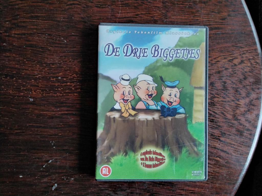 De drie biggetjes, origineel, Cd's en Dvd's, Dvd's | Kinderen en Jeugd, Avontuur, Alle leeftijden, Ophalen of Verzenden, Zo goed als nieuw