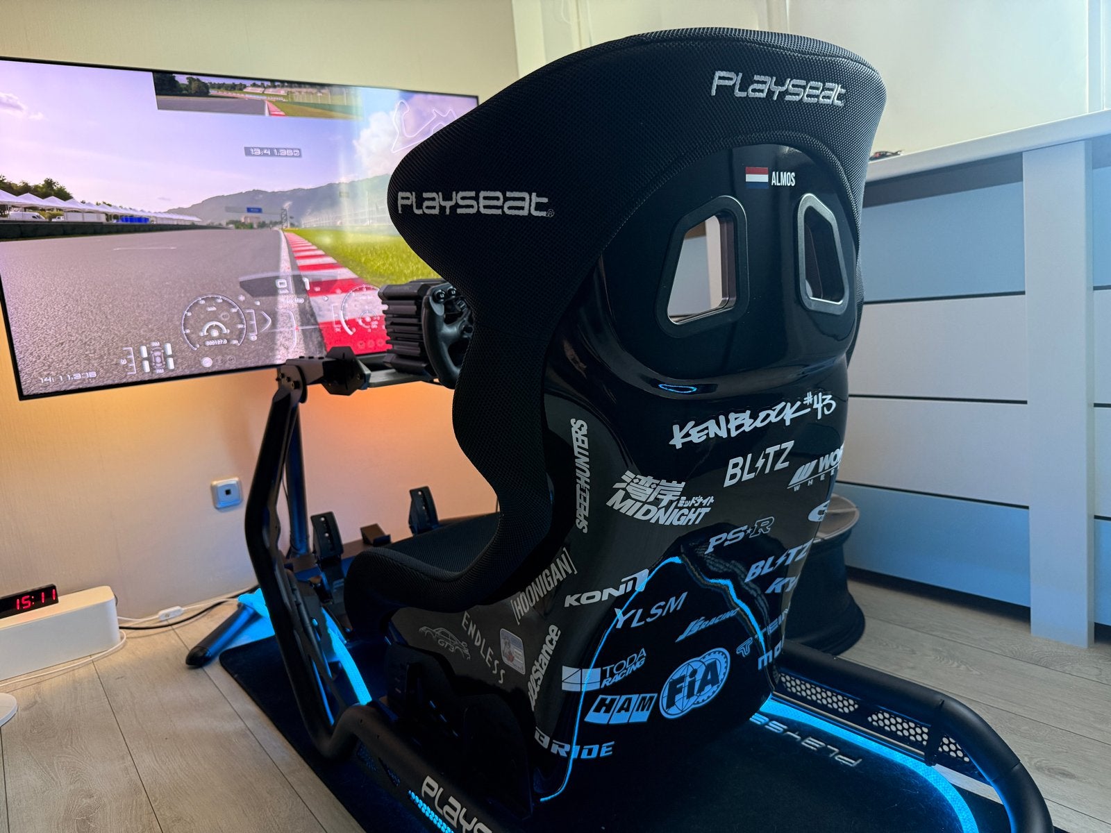 Fanatec Sim Racing Setup met Playseat en TV, Ophalen, Overige merken, Zo goed als nieuw