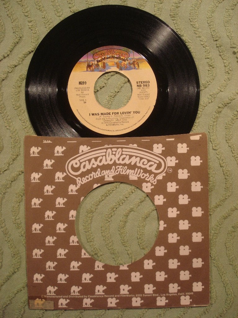 Kiss 7" Vinyl Single: ‘I was made for lovin’ you’ (USA), Cd's en Dvd's, Ophalen of Verzenden, Zo goed als nieuw, 7 inch, Rock en Metal