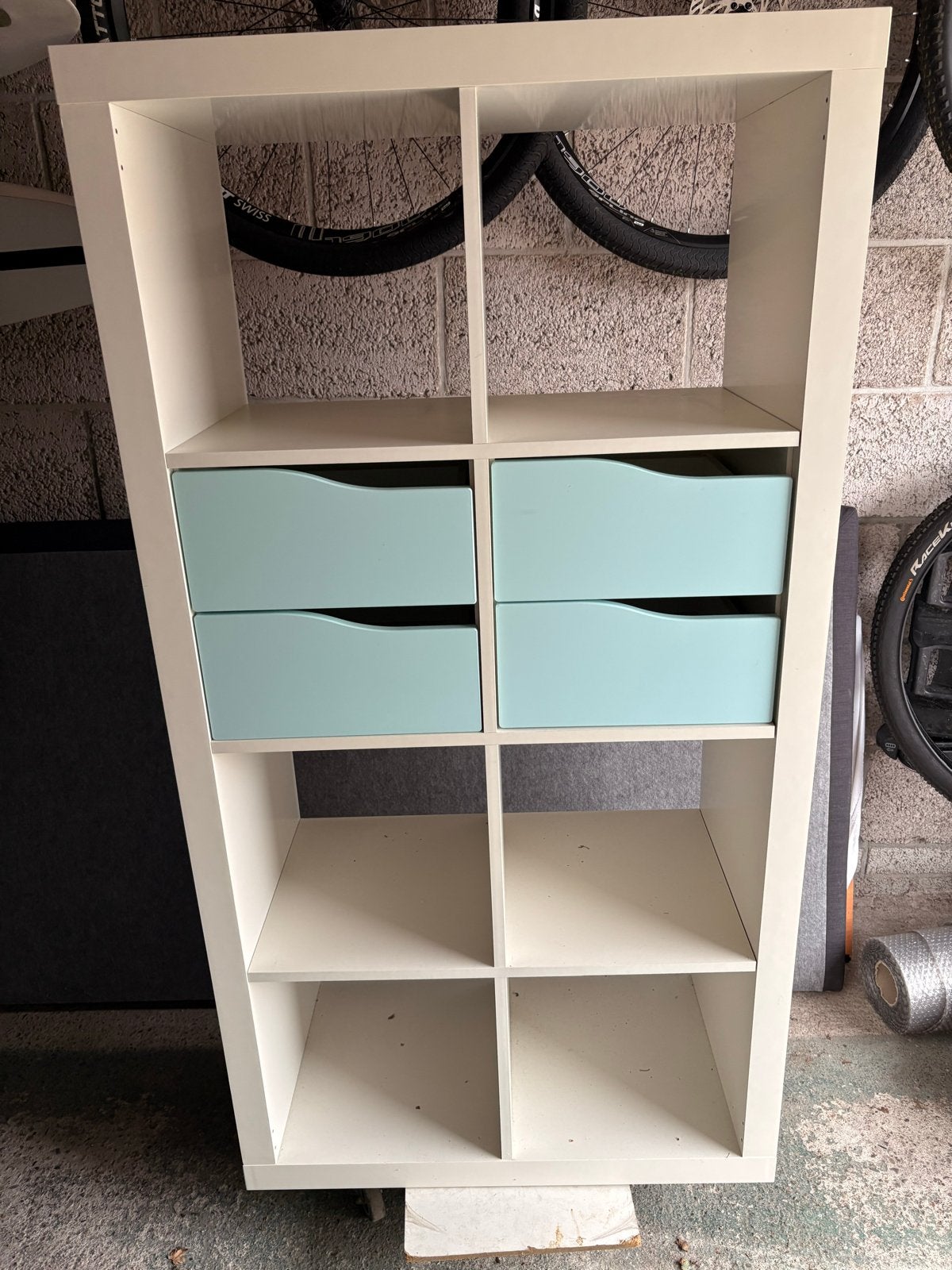 IKEA Kallax kast met lades en 4 losse manden, Ophalen, Gebruikt